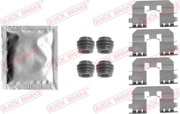 QUICK BRAKE 1091810 - Комплектуючі, колодки дискового гальма autozip.com.ua