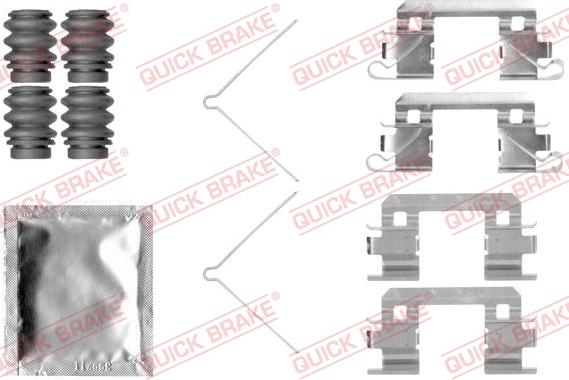 QUICK BRAKE 1091811 - Комплектуючі, колодки дискового гальма autozip.com.ua