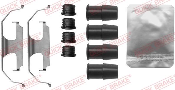 QUICK BRAKE 1091889 - Комплектуючі, колодки дискового гальма autozip.com.ua