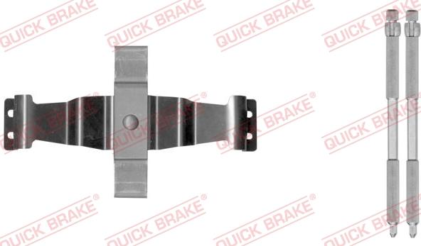 QUICK BRAKE 109-1886-1 - Комплектуючі, колодки дискового гальма autozip.com.ua