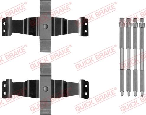 QUICK BRAKE 1091886 - Комплектуючі, колодки дискового гальма autozip.com.ua