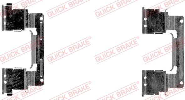 QUICK BRAKE 109-1838R-1 - Комплектуючі, колодки дискового гальма autozip.com.ua