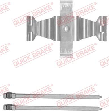 QUICK BRAKE 109-1829-1 - Комплектуючі, колодки дискового гальма autozip.com.ua
