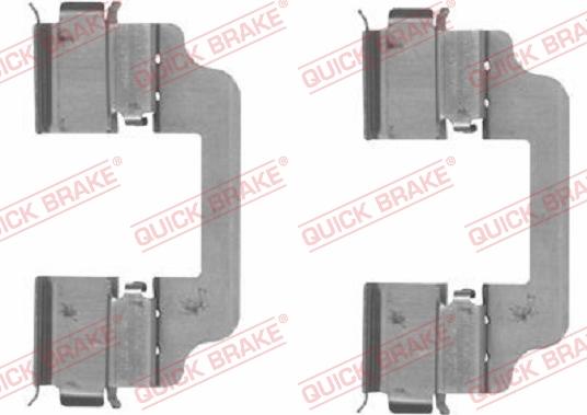 QUICK BRAKE 109-1828R-1 - Комплектуючі, колодки дискового гальма autozip.com.ua