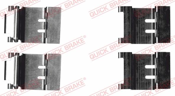 QUICK BRAKE 109-1874R-1 - Комплектуючі, колодки дискового гальма autozip.com.ua