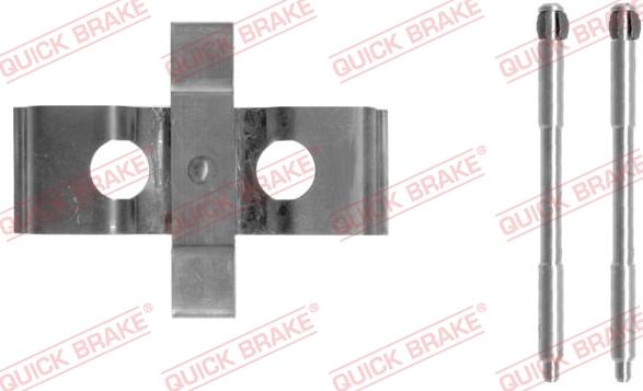 QUICK BRAKE 109-1296-1 - Комплектуючі, колодки дискового гальма autozip.com.ua