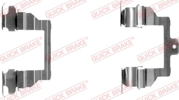 QUICK BRAKE 109-1291-1 - Комплектуючі, колодки дискового гальма autozip.com.ua