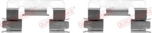 QUICK BRAKE 109-1293-1 - Комплектуючі, колодки дискового гальма autozip.com.ua
