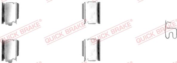 QUICK BRAKE 109-1246-1 - Комплектуючі, колодки дискового гальма autozip.com.ua