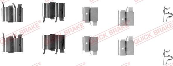 QUICK BRAKE 1091240 - Комплектуючі, колодки дискового гальма autozip.com.ua