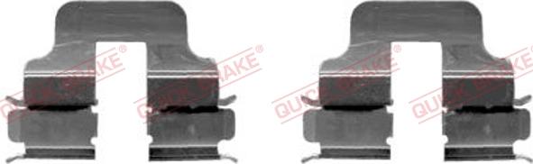 QUICK BRAKE 109-1247-1 - Комплектуючі, колодки дискового гальма autozip.com.ua