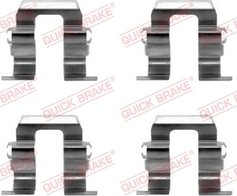 QUICK BRAKE 1091259 - Комплектуючі, колодки дискового гальма autozip.com.ua