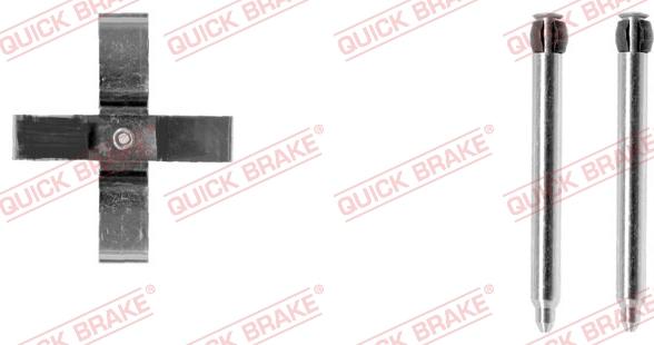 QUICK BRAKE 109-1266-1 - Комплектуючі, колодки дискового гальма autozip.com.ua