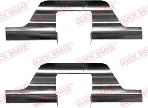 QUICK BRAKE 109-1263-1 - Комплектуючі, колодки дискового гальма autozip.com.ua