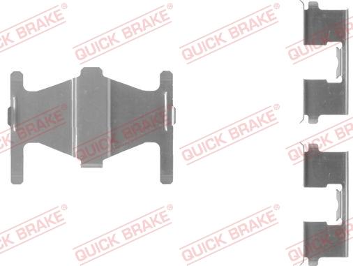 QUICK BRAKE 109-1204-1 - Комплектуючі, колодки дискового гальма autozip.com.ua