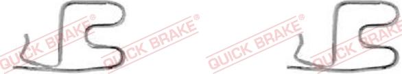 QUICK BRAKE 109-1219-1 - Комплектуючі, колодки дискового гальма autozip.com.ua