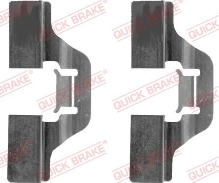 QUICK BRAKE 109-1211-1 - Комплектуючі, колодки дискового гальма autozip.com.ua