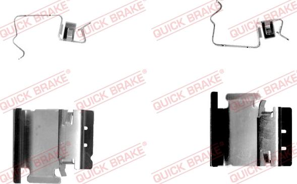 QUICK BRAKE 109-1218-1 - Комплектуючі, колодки дискового гальма autozip.com.ua