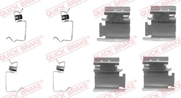 QUICK BRAKE 1091218 - Комплектуючі, колодки дискового гальма autozip.com.ua