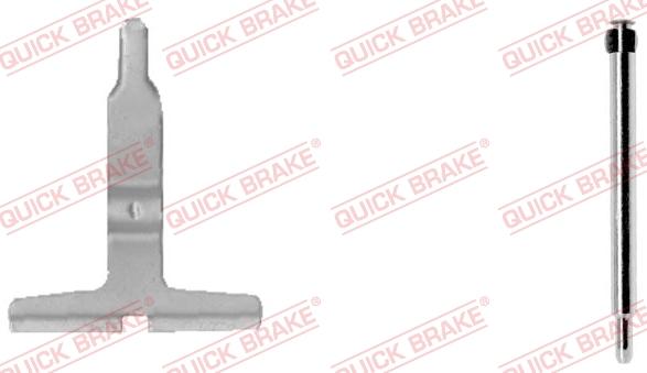 QUICK BRAKE 109-1217-1 - Комплектуючі, колодки дискового гальма autozip.com.ua