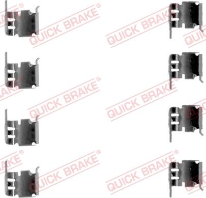 QUICK BRAKE 1091286 - Комплектуючі, колодки дискового гальма autozip.com.ua