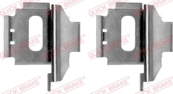 QUICK BRAKE 1091283 - Комплектуючі, колодки дискового гальма autozip.com.ua