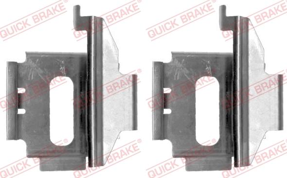 QUICK BRAKE 1091282 - Комплектуючі, колодки дискового гальма autozip.com.ua