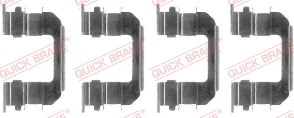 QUICK BRAKE 1091287 - Комплектуючі, колодки дискового гальма autozip.com.ua