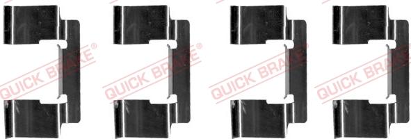 QUICK BRAKE 1091235 - Комплектуючі, колодки дискового гальма autozip.com.ua