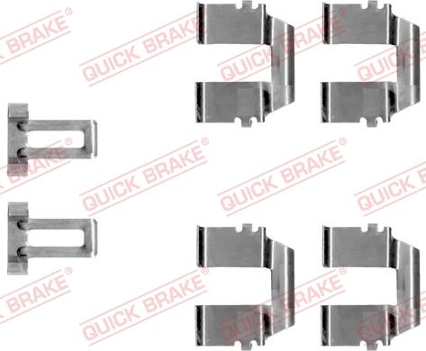 QUICK BRAKE 1091233 - Комплектуючі, колодки дискового гальма autozip.com.ua