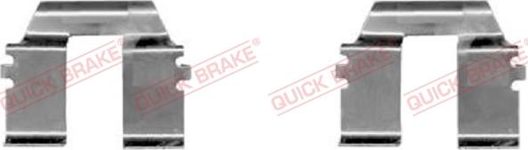 QUICK BRAKE 109-1232-1 - Комплектуючі, колодки дискового гальма autozip.com.ua