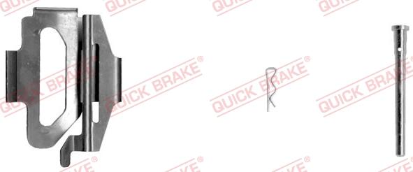 QUICK BRAKE 109-1225-1L - Комплектуючі, колодки дискового гальма autozip.com.ua