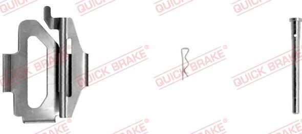 QUICK BRAKE 109-1225-1R - Комплектуючі, колодки дискового гальма autozip.com.ua
