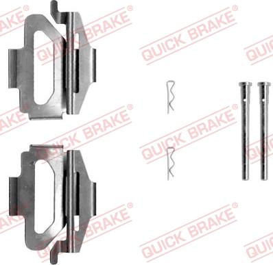 QUICK BRAKE 109-1225 - Комплектуючі, колодки дискового гальма autozip.com.ua