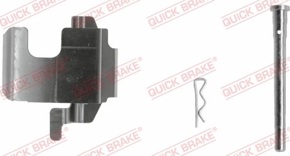 QUICK BRAKE 109-1273-1R - Комплектуючі, колодки дискового гальма autozip.com.ua