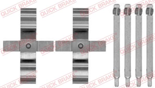 QUICK BRAKE 1091794 - Комплектуючі, колодки дискового гальма autozip.com.ua