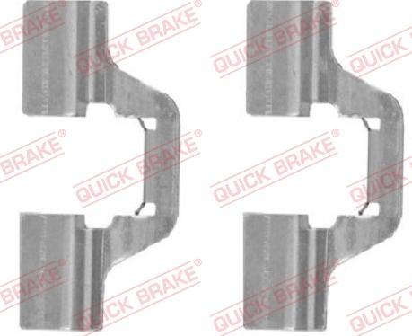 QUICK BRAKE 109-1749-1 - Комплектуючі, колодки дискового гальма autozip.com.ua