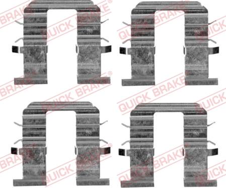 QUICK BRAKE 1091746 - Комплектуючі, колодки дискового гальма autozip.com.ua