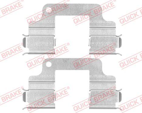 QUICK BRAKE 109-1740-1 - Комплектуючі, колодки дискового гальма autozip.com.ua