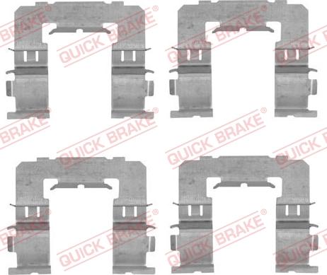 QUICK BRAKE 1091742 - Комплектуючі, колодки дискового гальма autozip.com.ua