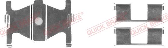 QUICK BRAKE 109-1754-1 - Комплектуючі, колодки дискового гальма autozip.com.ua