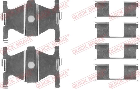 QUICK BRAKE 1091754 - Комплектуючі, колодки дискового гальма autozip.com.ua