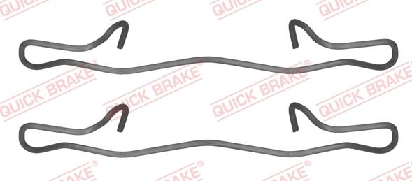 QUICK BRAKE 1091755 - Комплектуючі, колодки дискового гальма autozip.com.ua