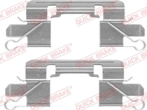 QUICK BRAKE 109-1769-1 - Комплектуючі, колодки дискового гальма autozip.com.ua