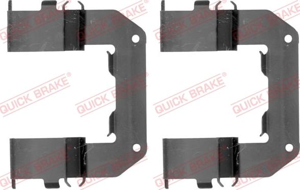 QUICK BRAKE 109-1767-1 - Комплектуючі, колодки дискового гальма autozip.com.ua