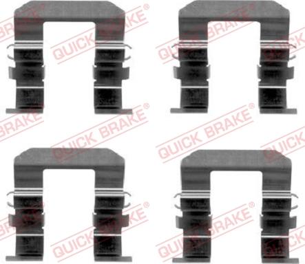 QUICK BRAKE 1091704 - Комплектуючі, колодки дискового гальма autozip.com.ua