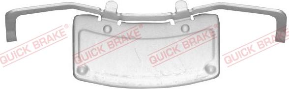 QUICK BRAKE 109-1706-1 - Комплектуючі, колодки дискового гальма autozip.com.ua