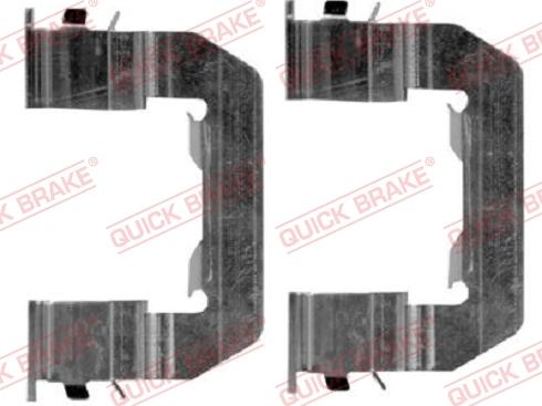 QUICK BRAKE 109-1719-1 - Комплектуючі, колодки дискового гальма autozip.com.ua