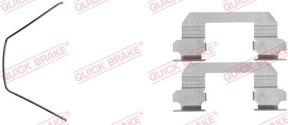 QUICK BRAKE 109-1789-1 - Комплектуючі, колодки дискового гальма autozip.com.ua