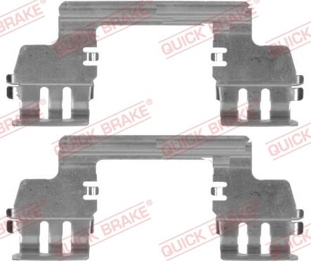 QUICK BRAKE 109-1784R-1 - Комплектуючі, колодки дискового гальма autozip.com.ua